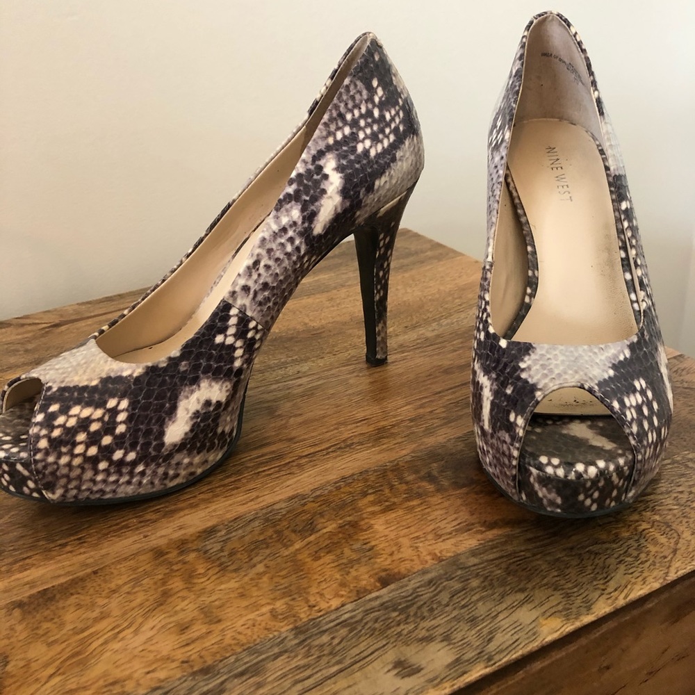 Snakeskin heels